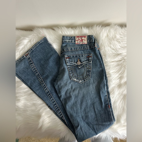 Vintage True Religion Joey Low Rise Flare Jeans - Picture 2 of 5